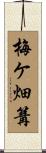 梅ケ畑篝 Scroll