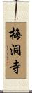 梅洞寺 Scroll
