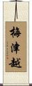 梅津越 Scroll