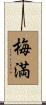 梅満 Scroll