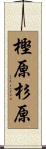 樫原杉原 Scroll