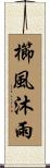 櫛風沐雨 Scroll