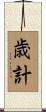 歳計 Scroll