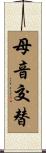 母音交替 Scroll