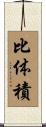 比体積 Scroll