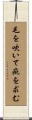 毛を吹いて疵を求む Scroll