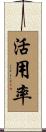 活用率 Scroll