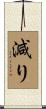 減り Scroll