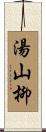 湯山柳 Scroll