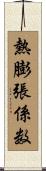 熱膨張係数 Scroll