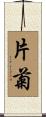 片菊 Scroll