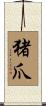 猪爪 Scroll