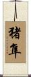 猪隼 Scroll