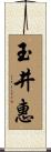 玉井惠 Scroll