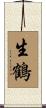 生鶴 Scroll