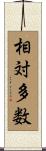 相対多数 Scroll