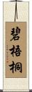 碧梧桐 Scroll