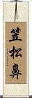 笠松鼻 Scroll