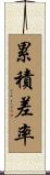 累積差率 Scroll