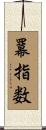 羃指数 Scroll