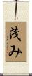 茂み Scroll