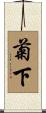 菊下 Scroll