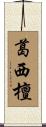 葛西檀 Scroll