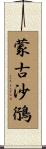 蒙古沙鴴 Scroll