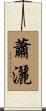 蕭灑 Scroll