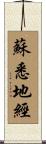 蘇悉地經 Scroll