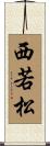 西若松 Scroll
