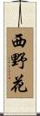 西野花 Scroll