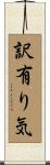 訳有り気 Scroll
