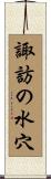 諏訪の水穴 Scroll