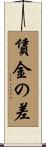 賃金の差 Scroll