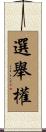 選舉權 Scroll