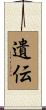 遺伝 Scroll