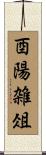 酉陽雑俎 Scroll