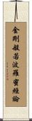 金剛般若波羅蜜經論 Scroll