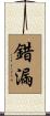 錯漏 Scroll