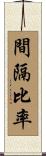 間隔比率 Scroll