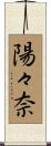 陽々奈 Scroll
