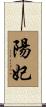 陽妃 Scroll