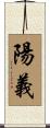 陽義 Scroll