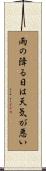 雨の降る日は天気が悪い Scroll