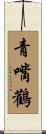 青嘴鸛 Scroll
