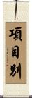 項目別 Scroll