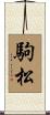 駒松 Scroll