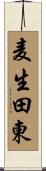麦生田東 Scroll