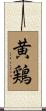 黄鶏 Scroll